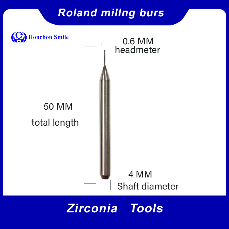 Dental Milling Burs for Roland Machines: PMMA Tools